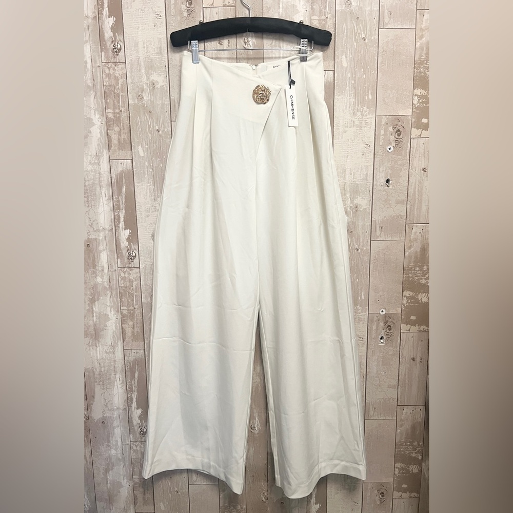 Commense Embellished High-Waist Wide-Leg Pants - Picture 7 of 11